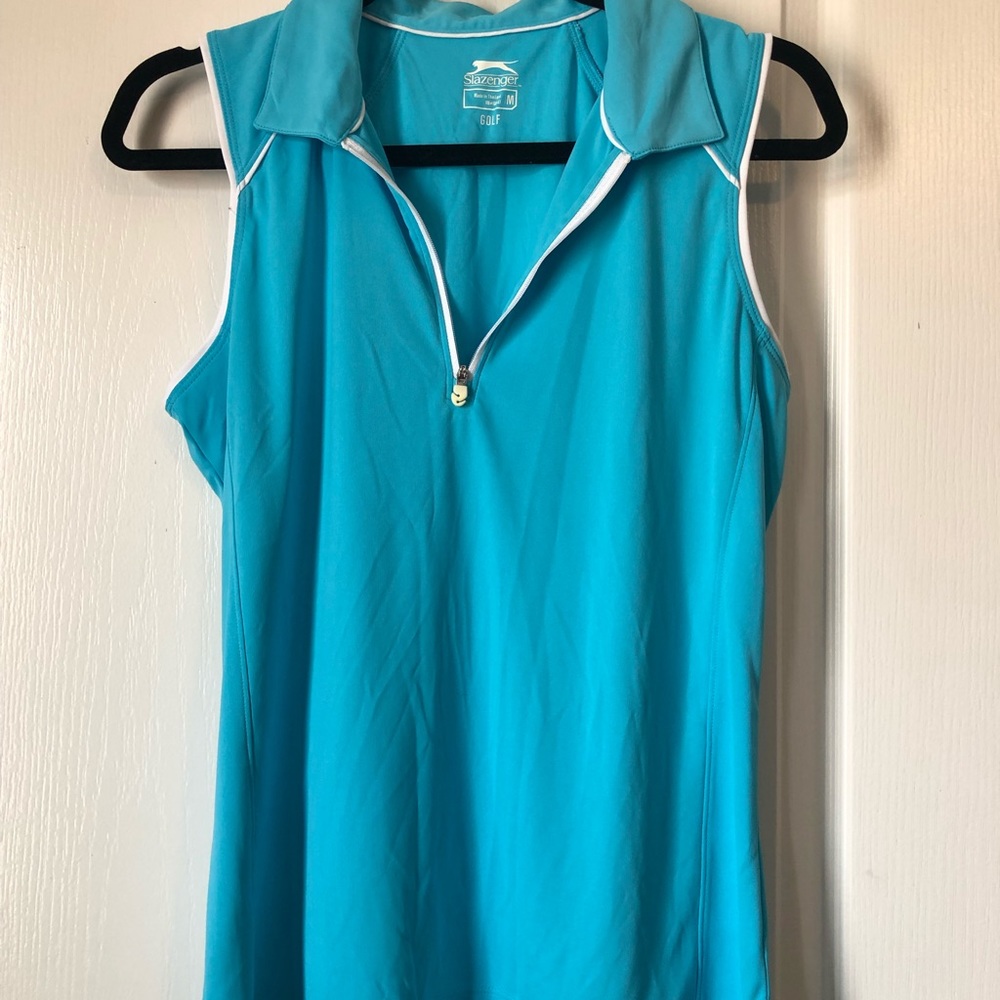Slazenger Blue sleeveless golf polo - Size M